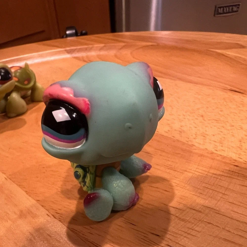 Littlest Pet Shop Reptile Lot Turtle Gecko Salamander Snail LPS Hasbro 5pc